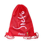 Дравстринг полиэстера на открытом воздухе рюкзака спорт спортзала ТПБП018 красный сверхмощный