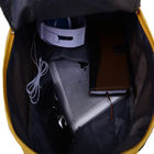 Модный большой прочный рюкзак для студентов средней школы, красный/чернота/желтый цвет
