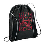 Полиэстер прочного водоустойчивого выдвиженческого рюкзака Дравстринг красный/изготовленный на заказ кладет в мешки
